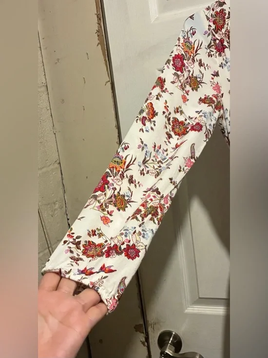 Loft Women’s Beautiful Long Sleeve Floral Dress in Great Condition Size XXSP $15 - Picture 3 of 8